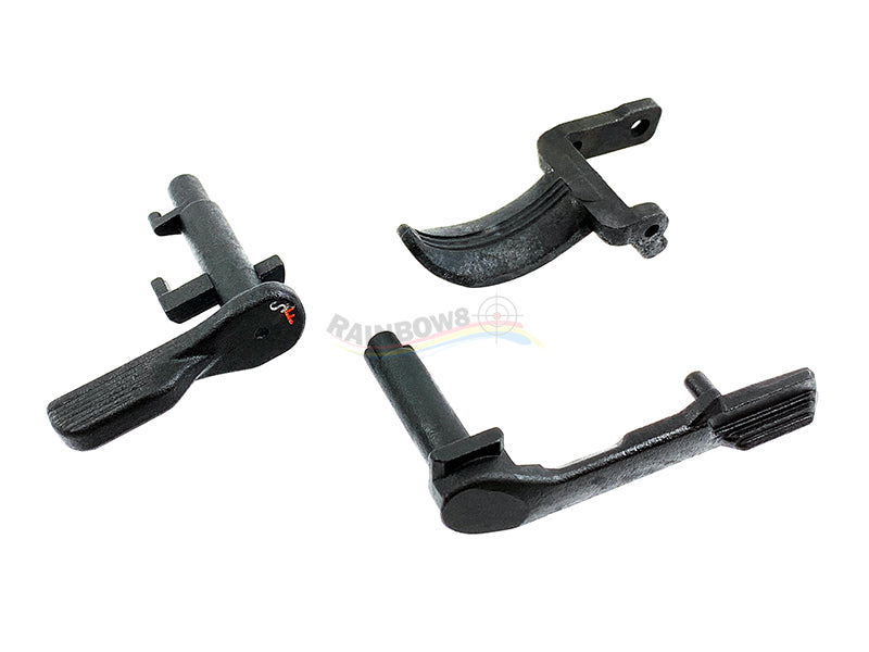 Steel Custom Parts Combo (Slide Stop, Safety Lever, Trigger) For Marui HK45 GBB