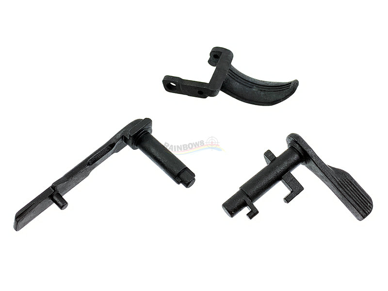Steel Custom Parts Combo (Slide Stop, Safety Lever, Trigger) For Marui HK45 GBB