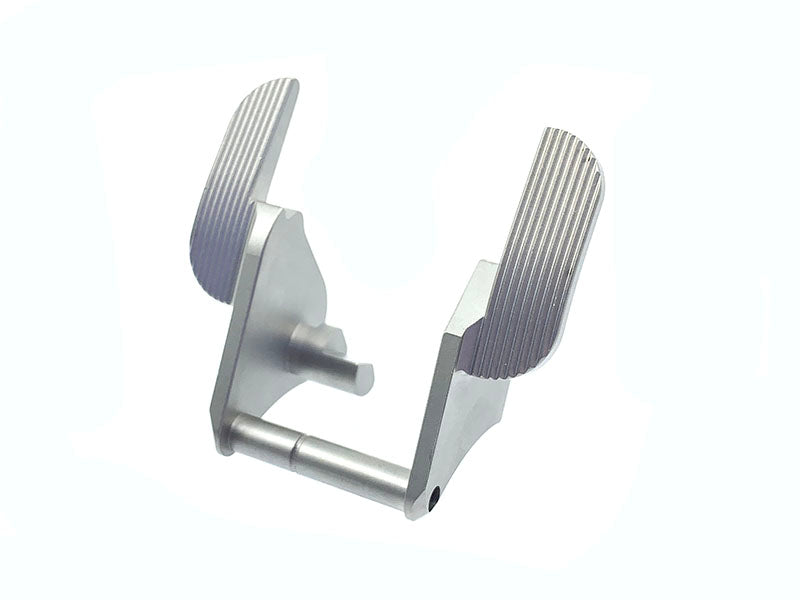 Airsoft Masterpiece Steel Thumb Safeties (With Screw) - SV Ver.3 (Matt Silver)