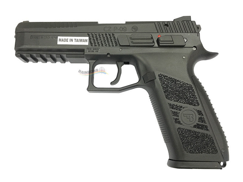 KJ Works CZ75 P09 Duty GBB/CO2 Pistol - Black (ASG Licensed)