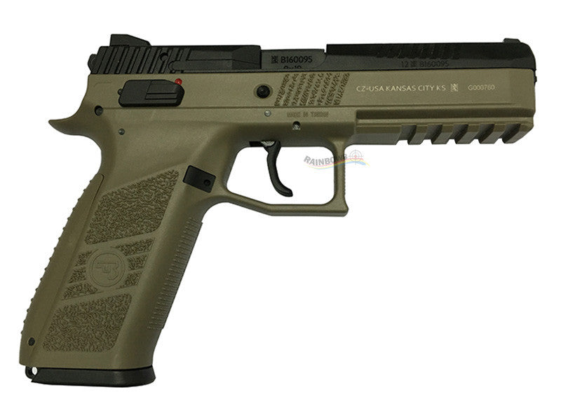 KJ Works CZ75 P09 Duty GBB/CO2 Pistol - Tan (ASG Licensed)