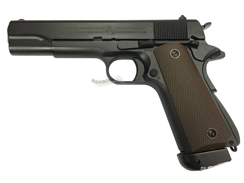 APLUS Custom KJ Works Full Metal M1911 GBB/CO2 Pistol