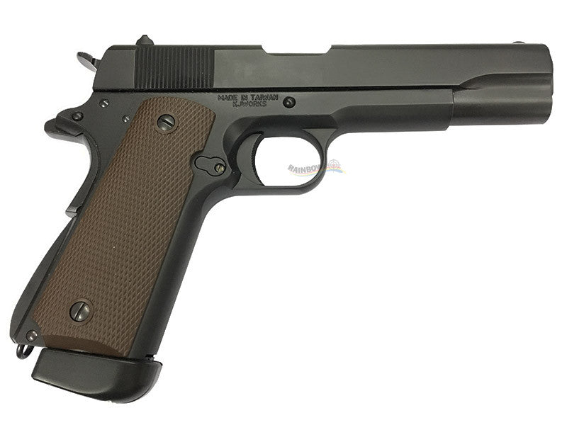 APLUS Custom KJ Works Full Metal M1911 GBB/CO2 Pistol