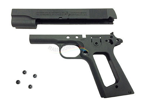 Guarder Aluminum Slide & Frame for Marui M1911A1 (US ARMY / Black)