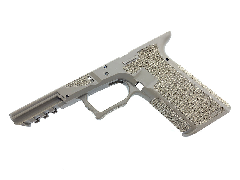 JDG Polymer80 P80 PF940V2 CUSTOM STIPPLING Lower Frame for G17 Gen3 (FDE, Type A)