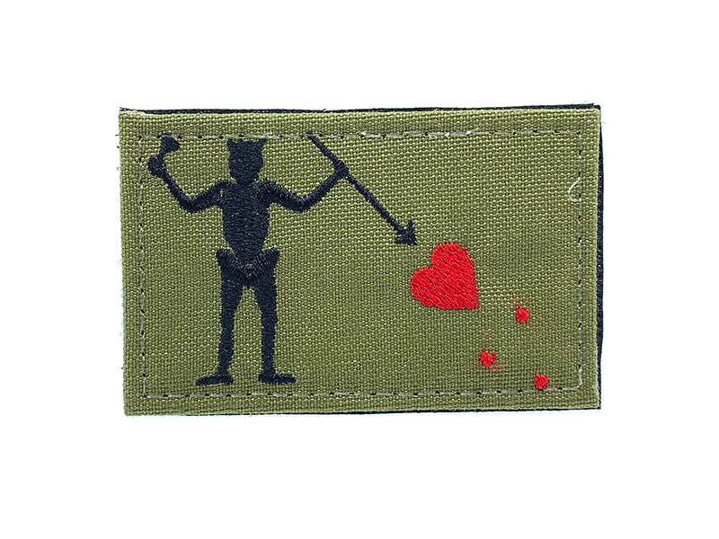 Skeleton Unit Patch Seal Team Patch - Skeleton with Heart (Amry Green) – Rainbow 8
