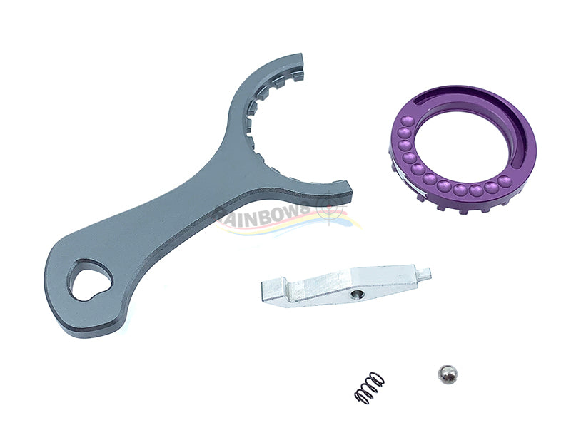Bow Master Aluminum CNC Hop Up Ajustment Wheel Set with Tool For Umarex / VFC MP5 GBB Gen.2