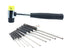 Gunsmithing Roll Pin Starter Punch Set Tool with Dual Head Plastic & Rubber Hammer