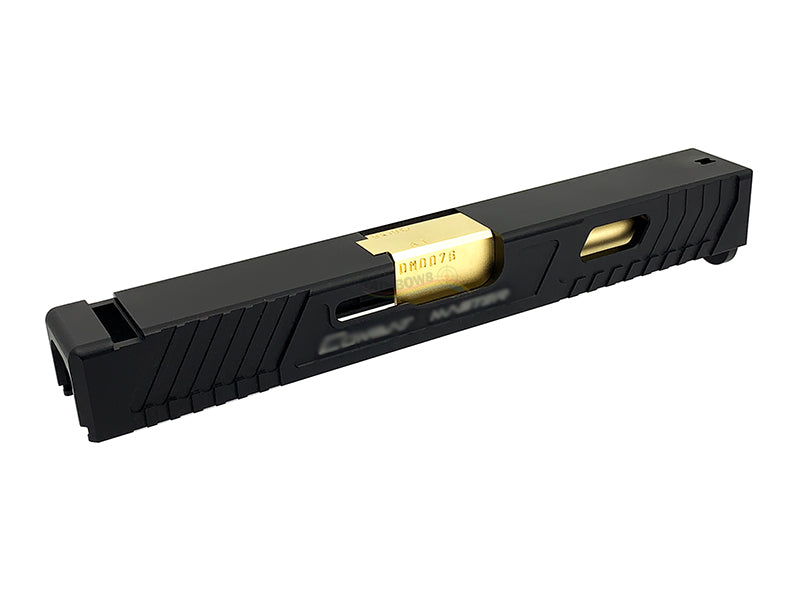 Gunsmith Bros TTI Style G17 Aluminum Slide & Gold Barrel Kit Set (Black)