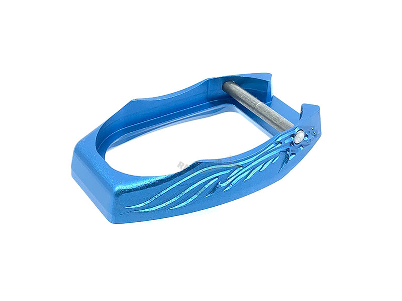 TS Custom Aluminum Magwell For Marui Hi-Capa (Blue)