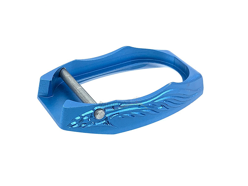 TS Custom Aluminum Magwell For Marui Hi-Capa (Blue)