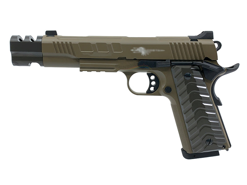 KJ Works KP16 Full Metal ATEi Costa Ver. GBB/CO2 Pistol (FDE)