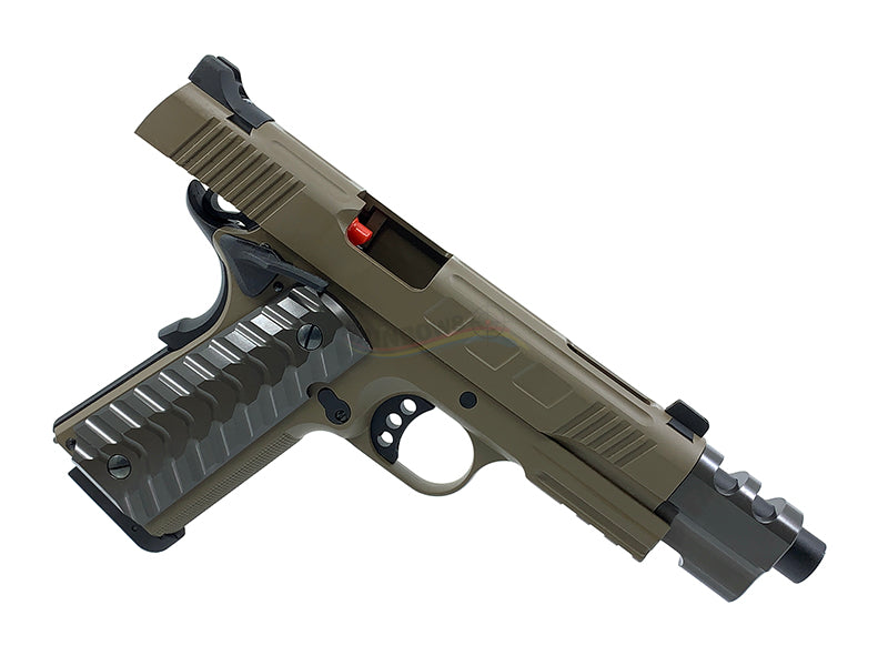 KJ Works KP16 Full Metal ATEi Costa Ver. GBB/CO2 Pistol (FDE)