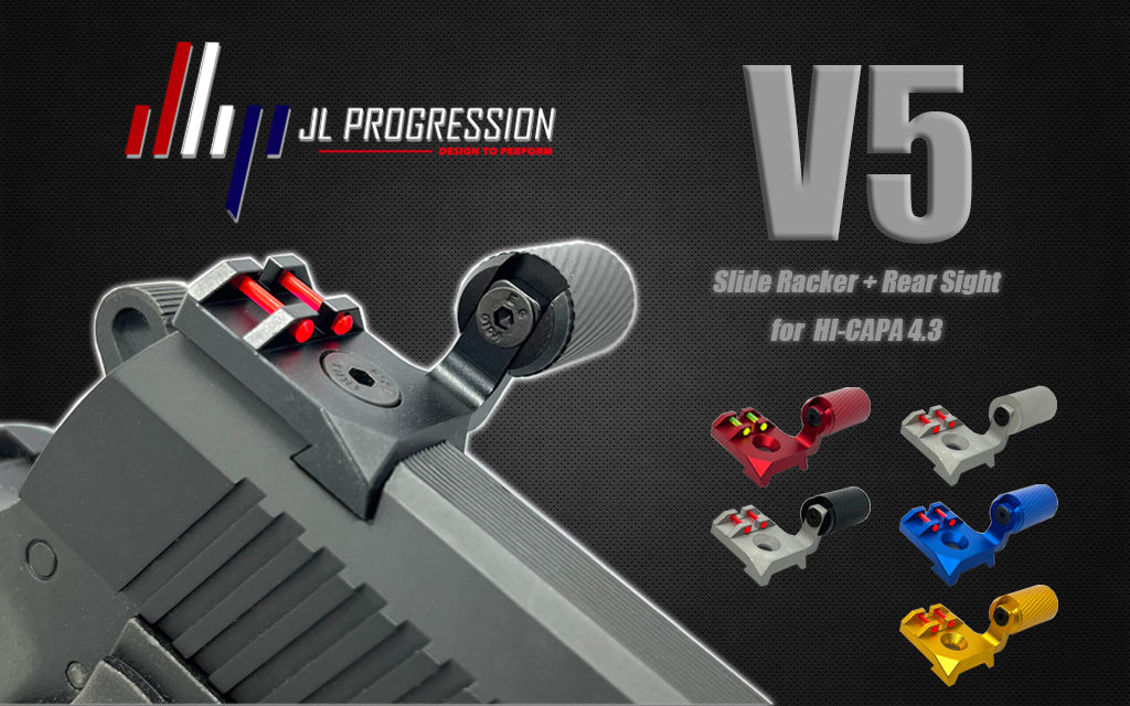 JLP Slide Racker V5 With Fiber for TM Hi-Capa 4.3 – Rainbow 8