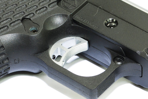 APLUS Custom KJ Works HI-CAPA KP06 GBB/CO2 Pistol - Black (With Deep Engraving Marking)