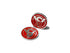 ADEPOT CUSTOM SV Style Metal Grip Badge for Hi-Capa (Silver Red)