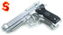 LS M9 GBB Pistol (Silver, ABS Ver.)