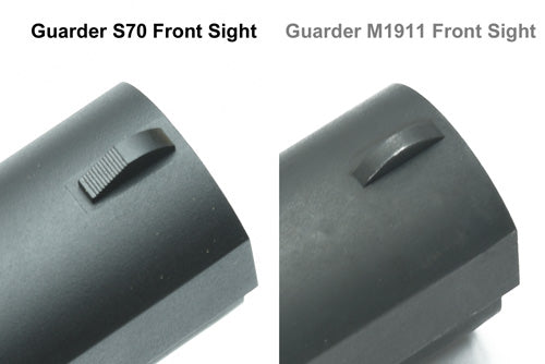 Guarder Aluminum Slide & Frame for MARUI Series'70 (None Marking/Black)