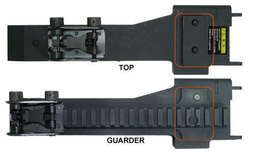 Guarder Metal Feed Tray Cover with Rail for TOP M249