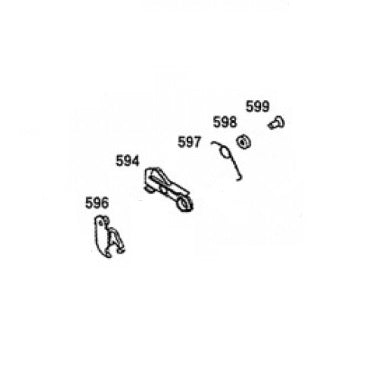 Disconnector & Hook Lever Set  (Part No.594, 596, 597, 598, 599) For KSC M93RII GBB