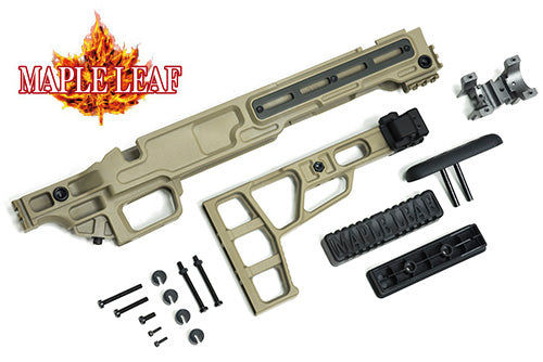 Maple Leaf MEW MLC-S2 Rifle Chassis For VSR10 & MLC-338 Sniper (DE)