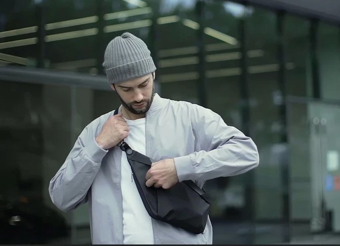 NIID FINO IV Ultra- Slim Hybrid Sling Chest bag
