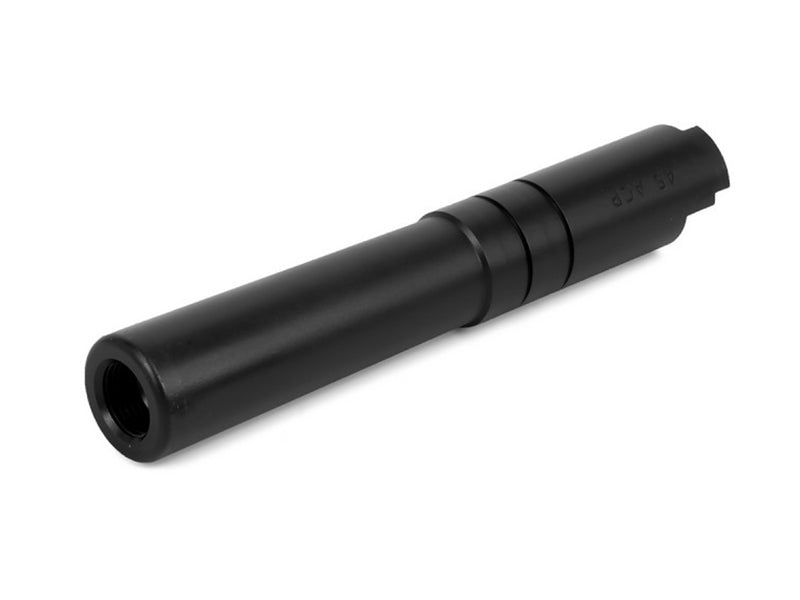 Airsoft Masterpiece .45 ACP STEEL Threaded Fix Outer Barrel for Hi-CAPA 4.3 (Black)