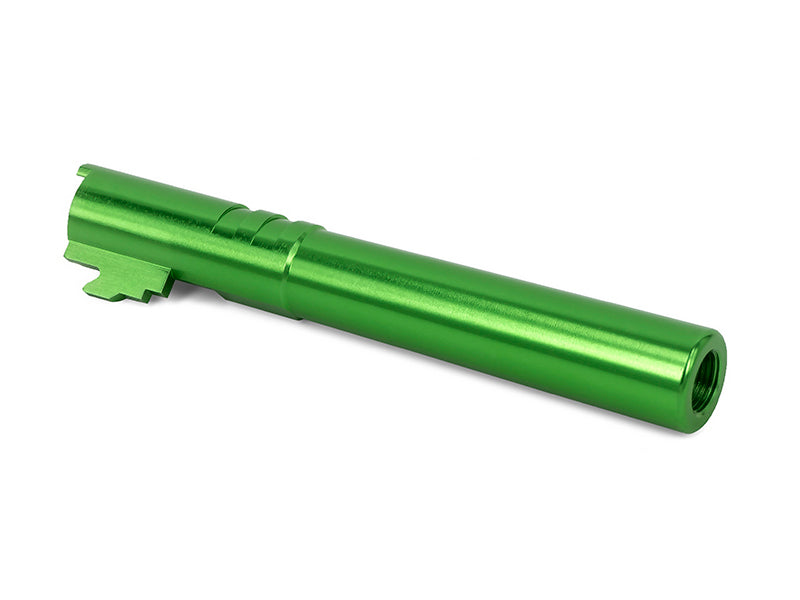 Airsoft Masterpiece .45 Threaded Aluminum Outer Barrel for Hi-CAPA 5.1 (Chrome Ver., Green)