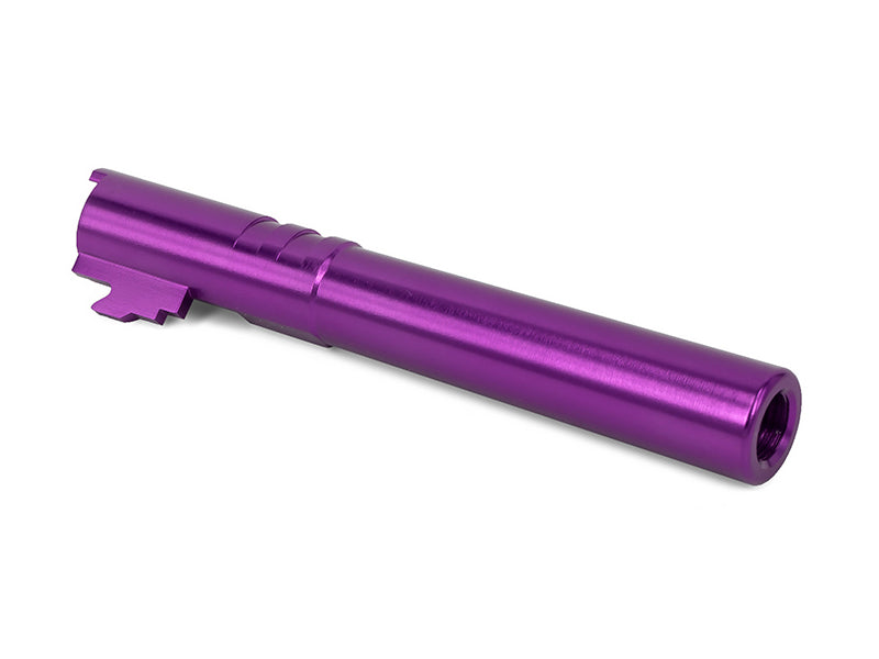 Airsoft Masterpiece .45 Threaded Aluminum Outer Barrel for Hi-CAPA 5.1 (Chrome Ver., Purple)