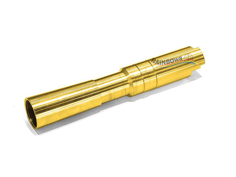 Airsoft Masterpiece .35 CALIBER Fix Outer Barrel for Compensator For Hi-CAPA 4.3 (Gold)