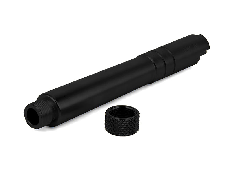 Airsoft Masterpiece STEEL Fix Outer Barrel with Threads for Hi-CAPA 5.1 (Black)