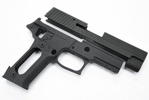 Guarder Aluminum Slide & Frame For MARUI P226 Rail (Black/No Marking) - 2022 New Version