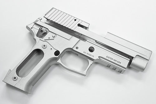 Guarder Aluminum Slide & Frame For MARUI P226 Rail (Silver/Late Ver. Marking) - 2022 New Version