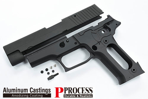 Guarder Aluminum Slide & Frame For MARUI P226 Navy (Black/No Marking) - 2022 New Version