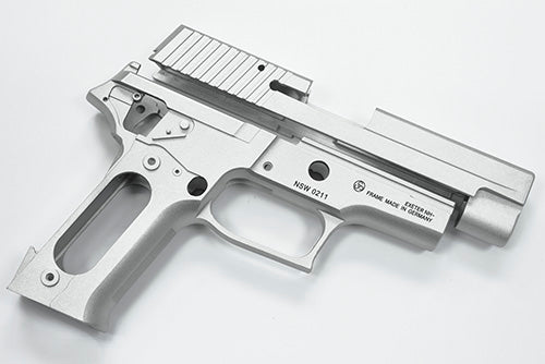 Guarder Aluminum Slide & Frame For MARUI P226 Navy (Silver/MK24 Marking) - 2022 New Version