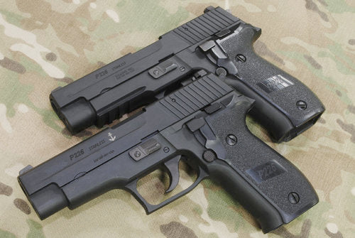 Guarder Aluminum Slide & Frame For MARUI P226 Navy (Silver/MK24 Marking) - 2022 New Version
