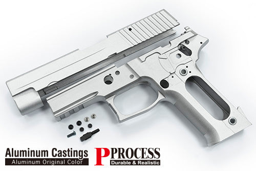 Guarder Aluminum Slide & Frame For MARUI P226 E2 (Silver/No Marking) - 2022 New Version