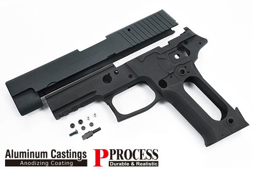 Guarder Aluminum Slide & Frame For MARUI P226 E2 (Black/No Marking) - 2022 New Version