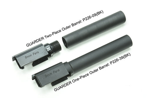 Guarder Steel CNC One-Piece Outer Barrel for MARUI P226/E2 (Black)