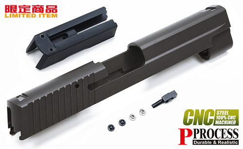 Guarder Steel CNC Slide Set for MARUI P226/E2 (Black/Late Ver. Marking)