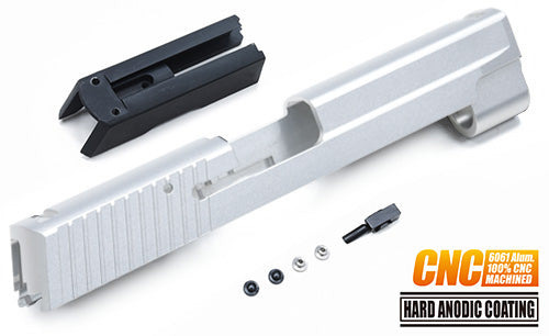 Guarder Aluminum CNC Slide Set for MARUI P226/E2 (Matte Silver/Late Ver. Marking)