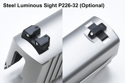 Guarder Aluminum CNC Slide Set for MARUI P226/E2 (Matte Silver/Late Ver. Marking)