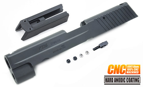 Guarder Aluminum CNC Slide Set for MARUI P226/E2 (Black/Early Ver. Marking)