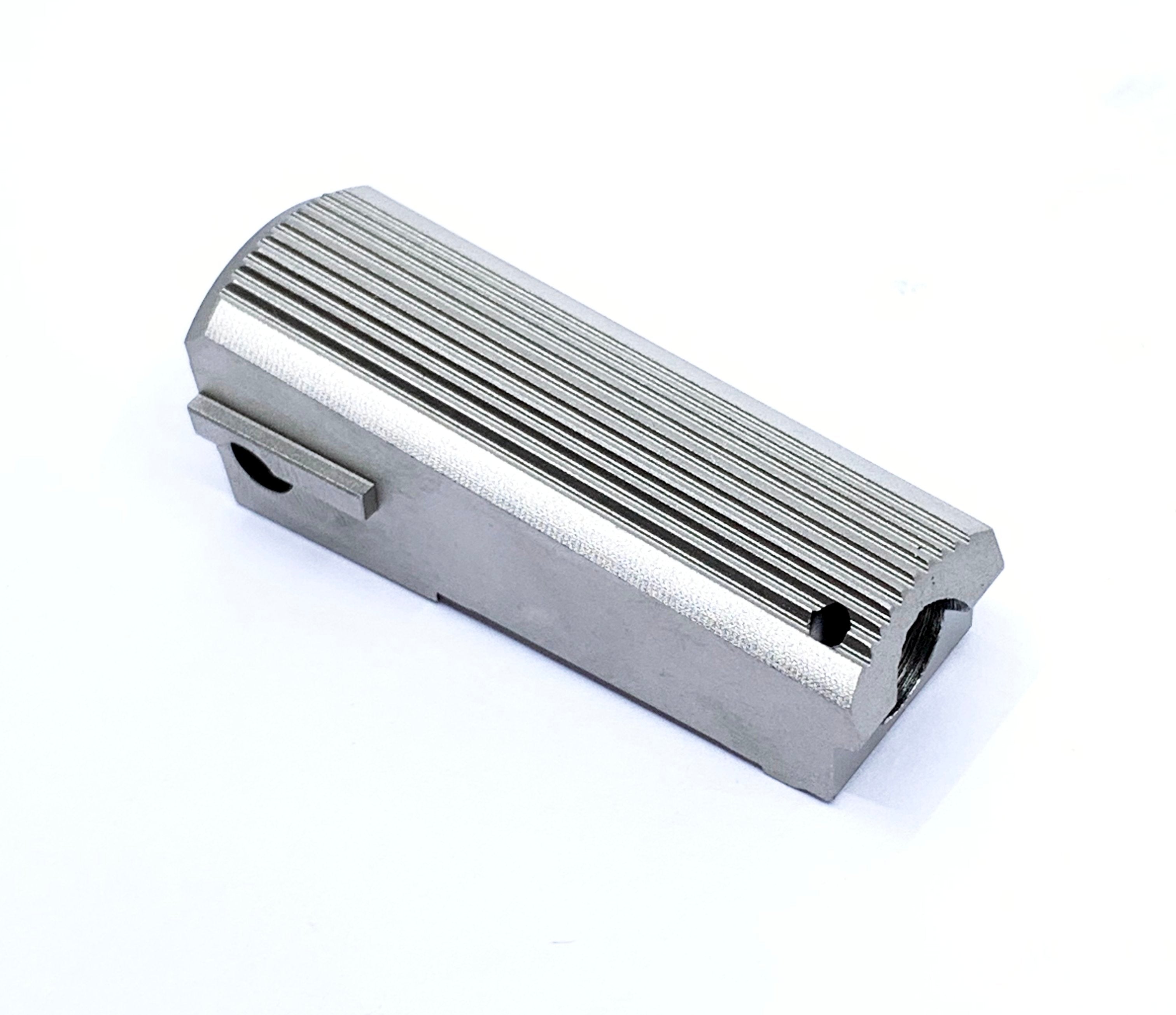 Pro Arms Full CNC Stainless Steel Spring Housing (Silver) - Tokyo Marui V10