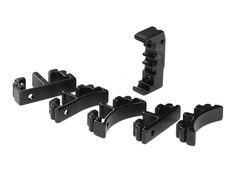 Airsoft Masterpiece Aluminum SV Puzzle Trigger - Short Flat Black