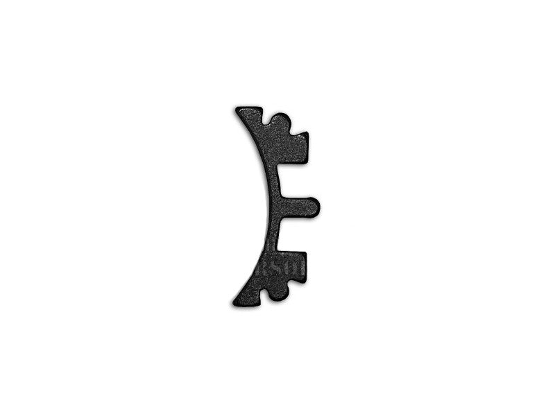 Airsoft Masterpiece Aluminum SV Puzzle Trigger Ring - Short Curve Black