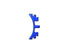 Airsoft Masterpiece Aluminum SV Puzzle Trigger Ring - Short Curve Blue