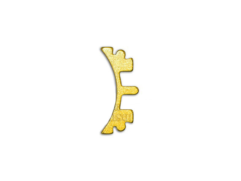 Airsoft Masterpiece Aluminum SV Puzzle Trigger Ring - Short Curve Gold