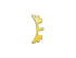 Airsoft Masterpiece Aluminum SV Puzzle Trigger Ring - Short Curve Gold