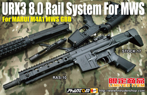 Guarder URX3 8.0 Rail System - For Marui M4 MWS GBB